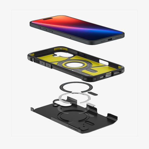 כיסוי Spigen לאייפון 16 מסדרה Tough Armor AI (MagFit)